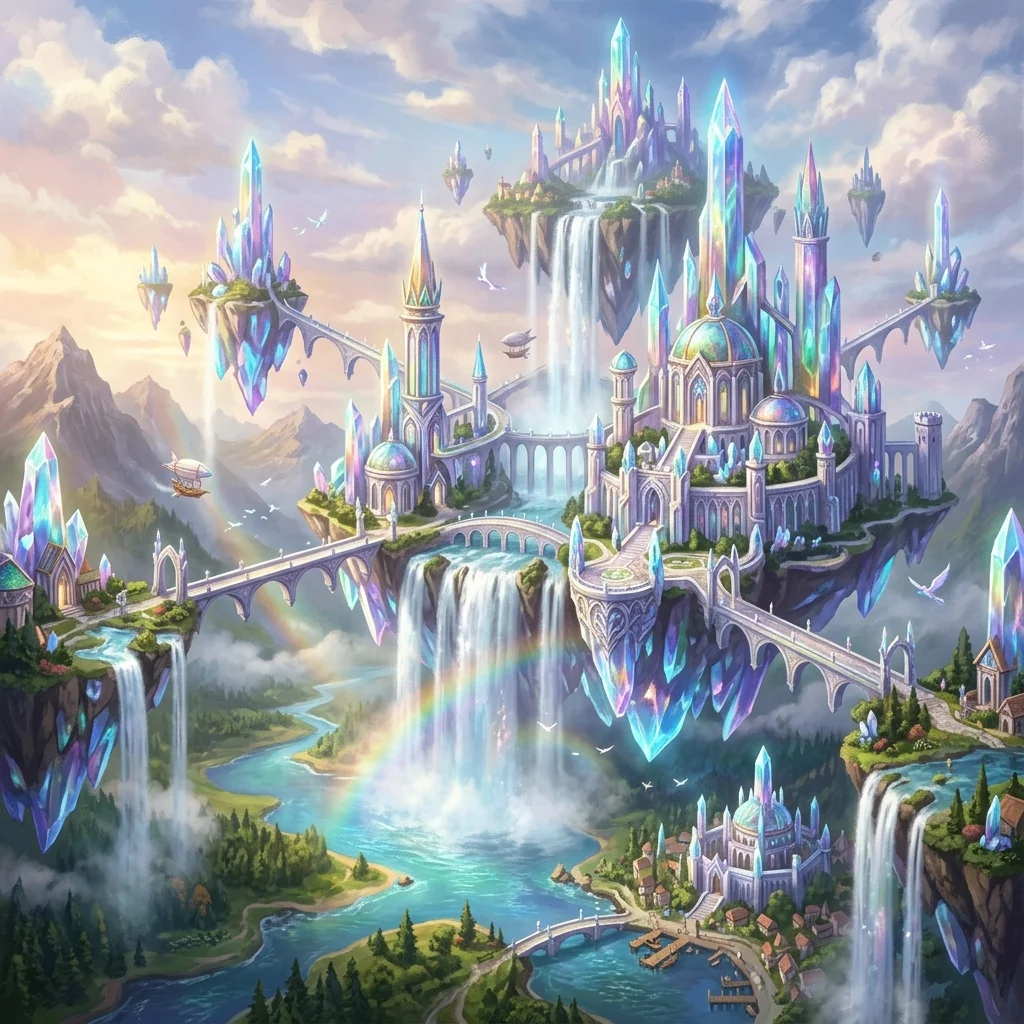 Crystal Kingdom — AI-generated preview image for this fantasy prompt