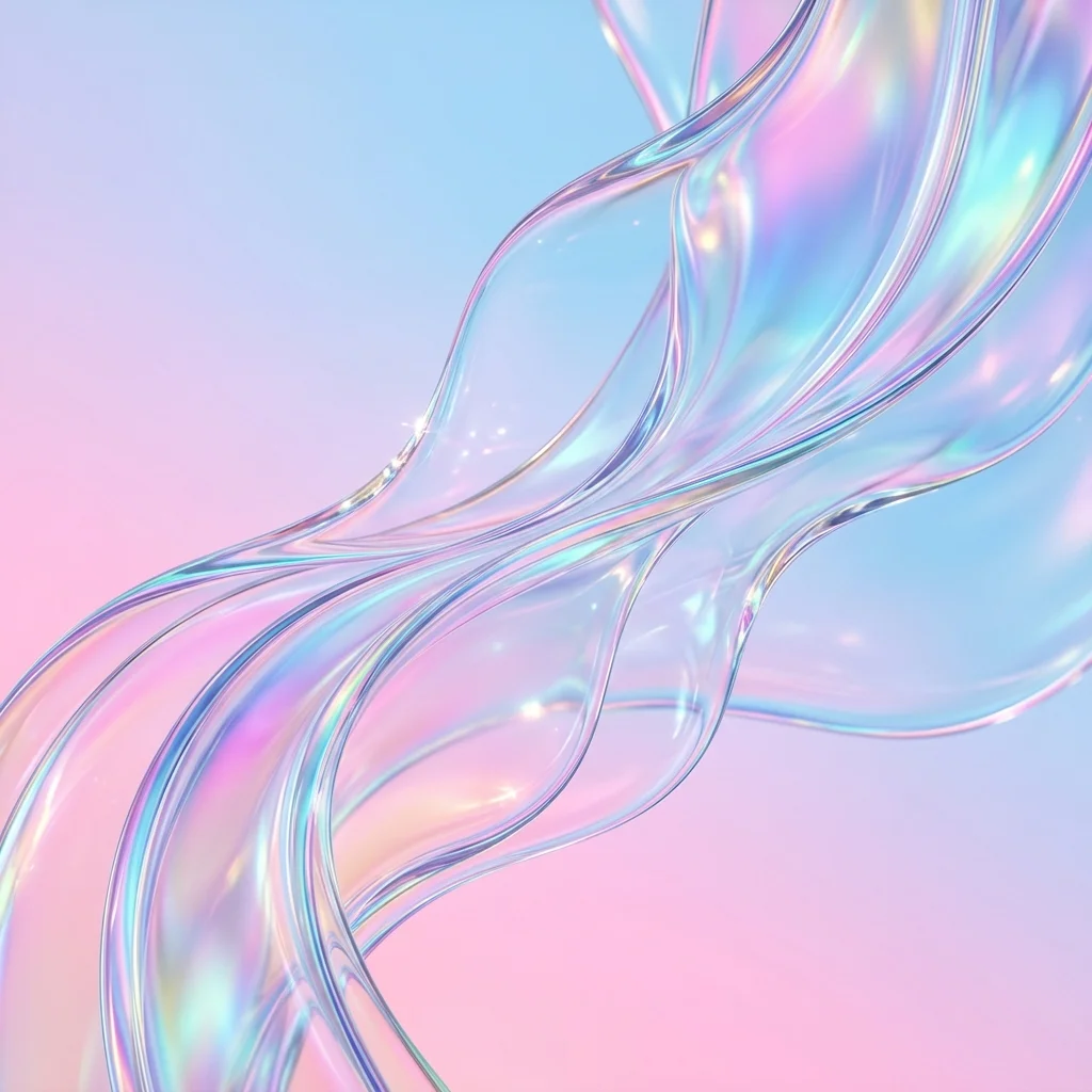 Abstract Glass Waves — AI-generated preview image for this wallpapers prompt